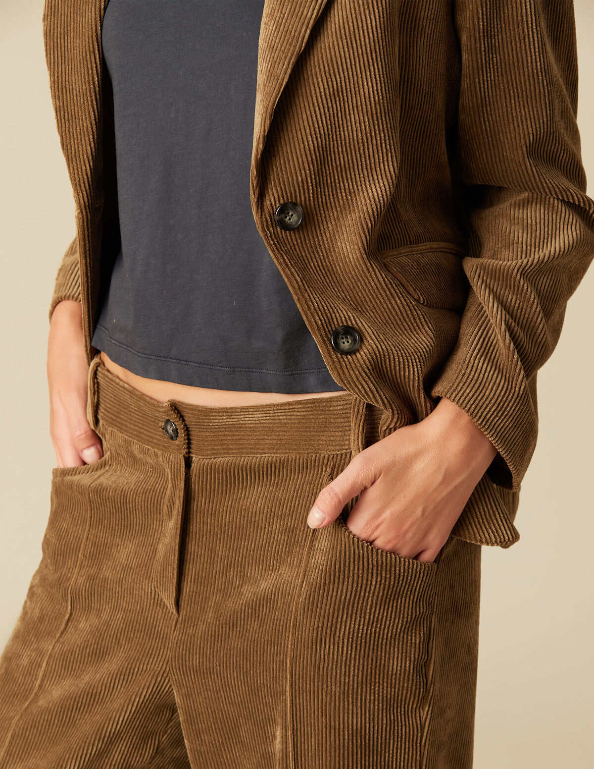 BROWN CORDUROY TROUSERS
