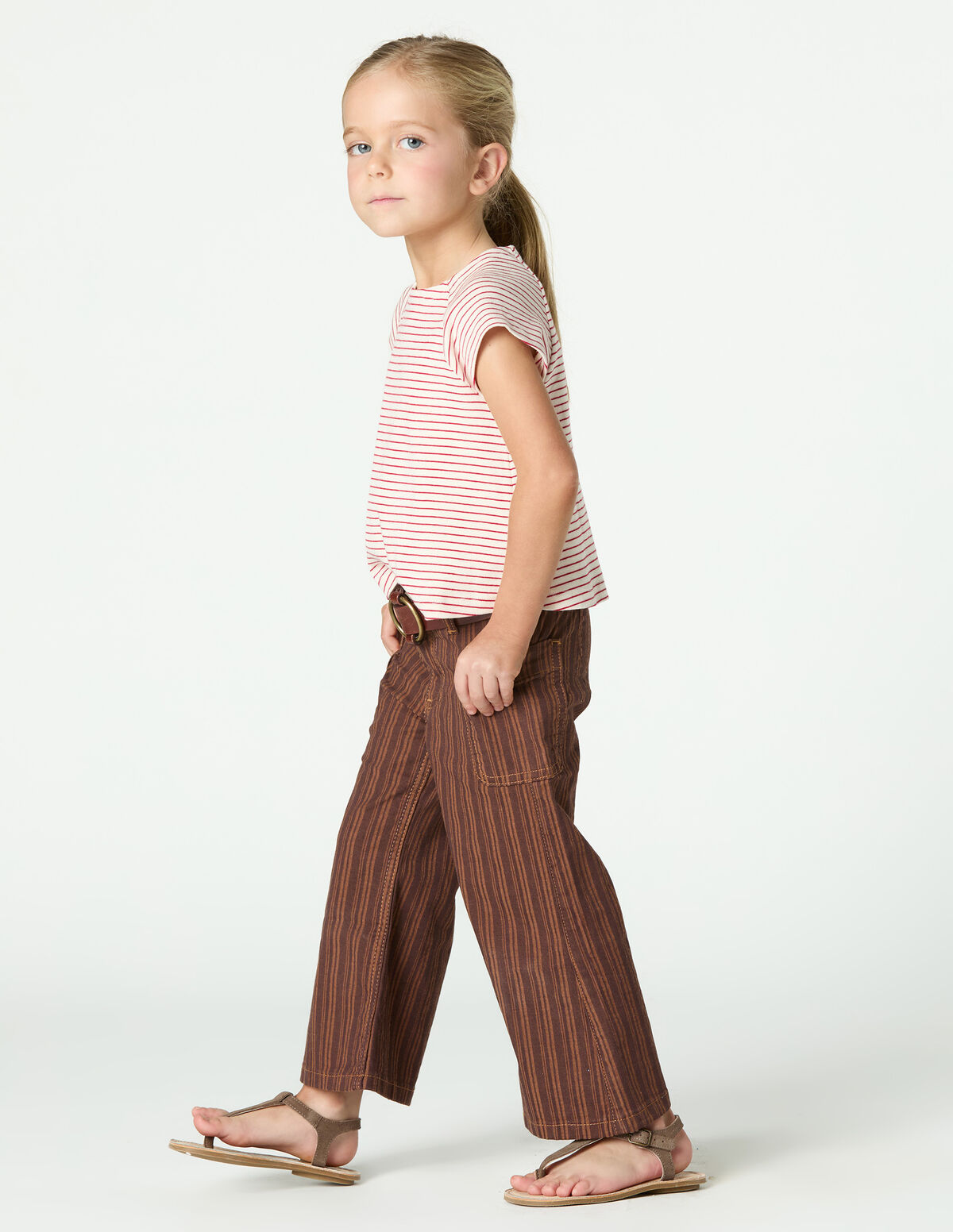 PANTALON JEAN RAYURES BLEUES