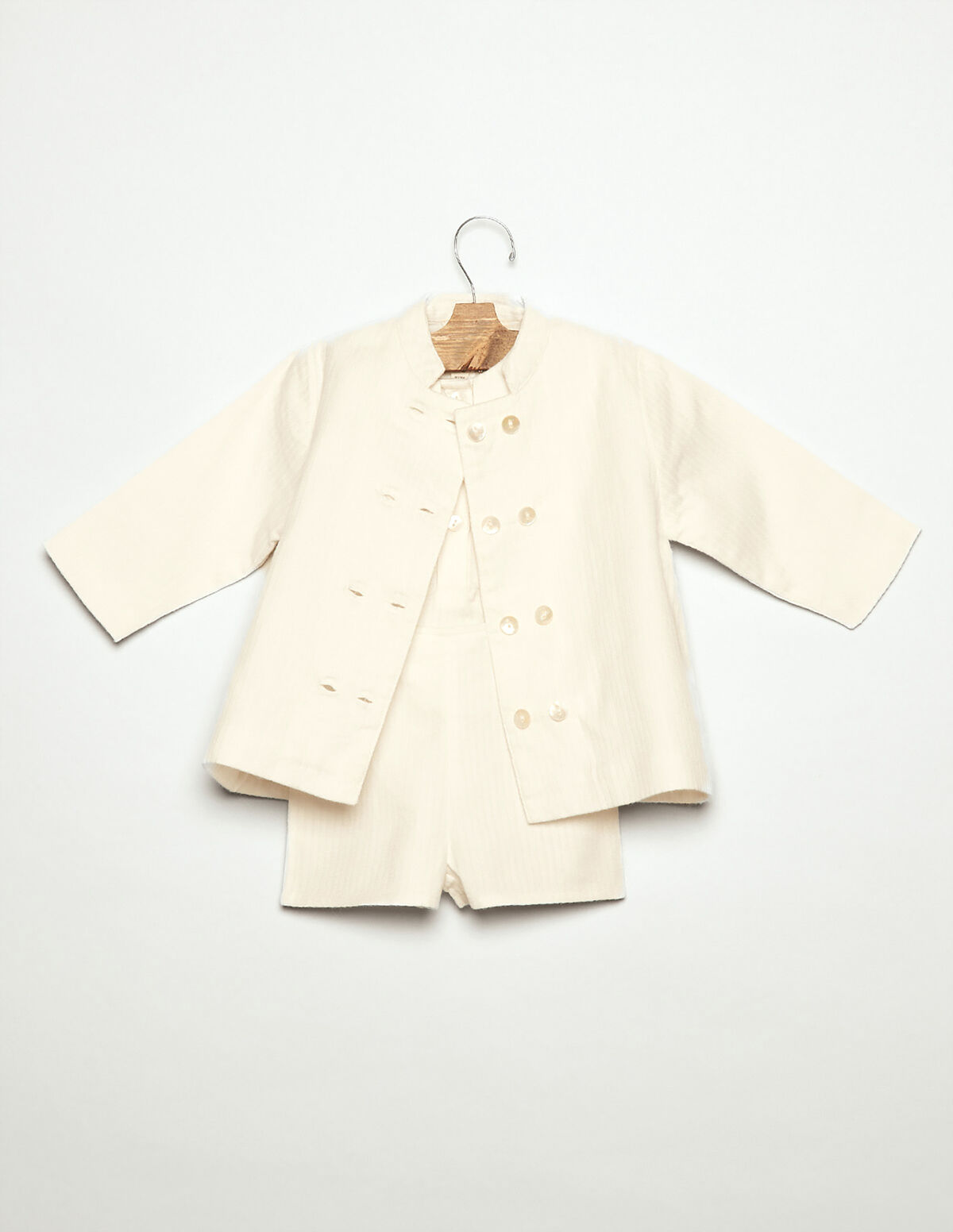 WHITE PIQU&Eacute; SET