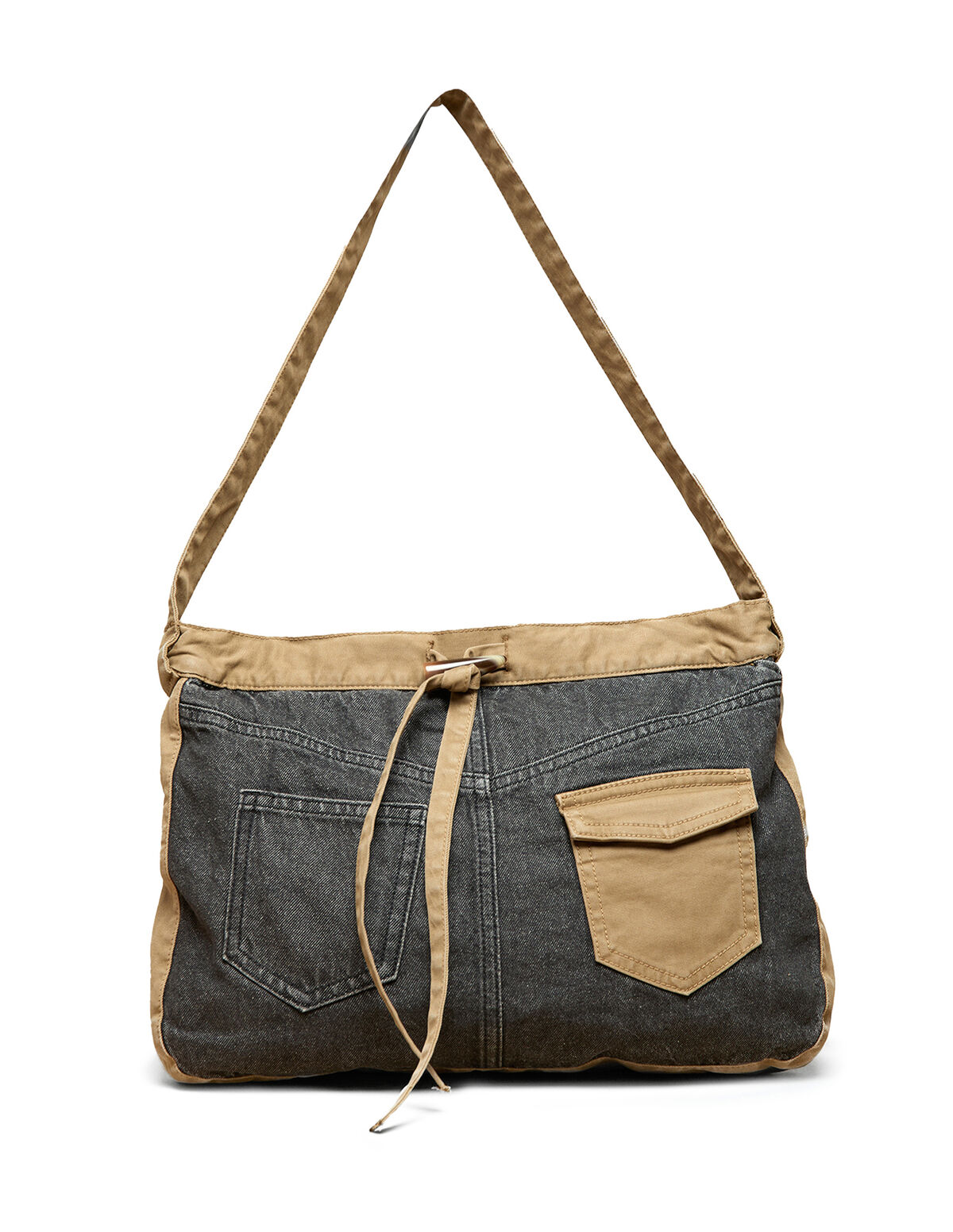ANTHRACITE DENIM CONTRAST BAG
