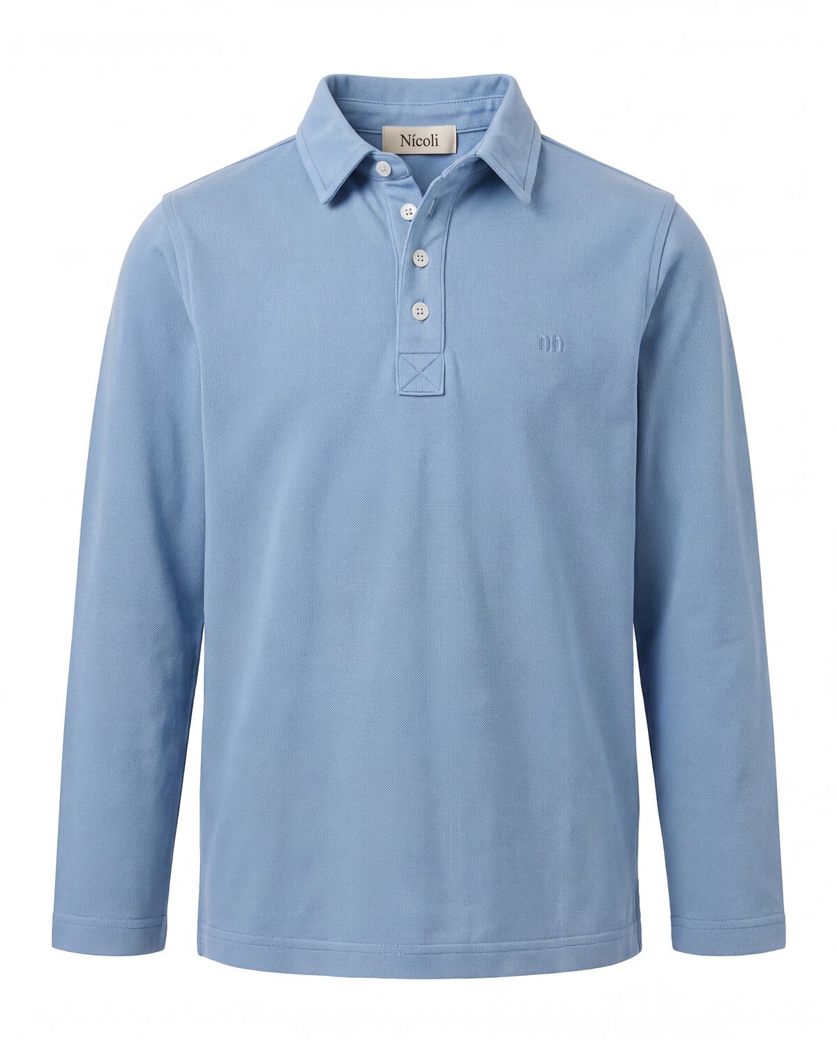 LIGHT BLUE 'nn' POLO SHIRT