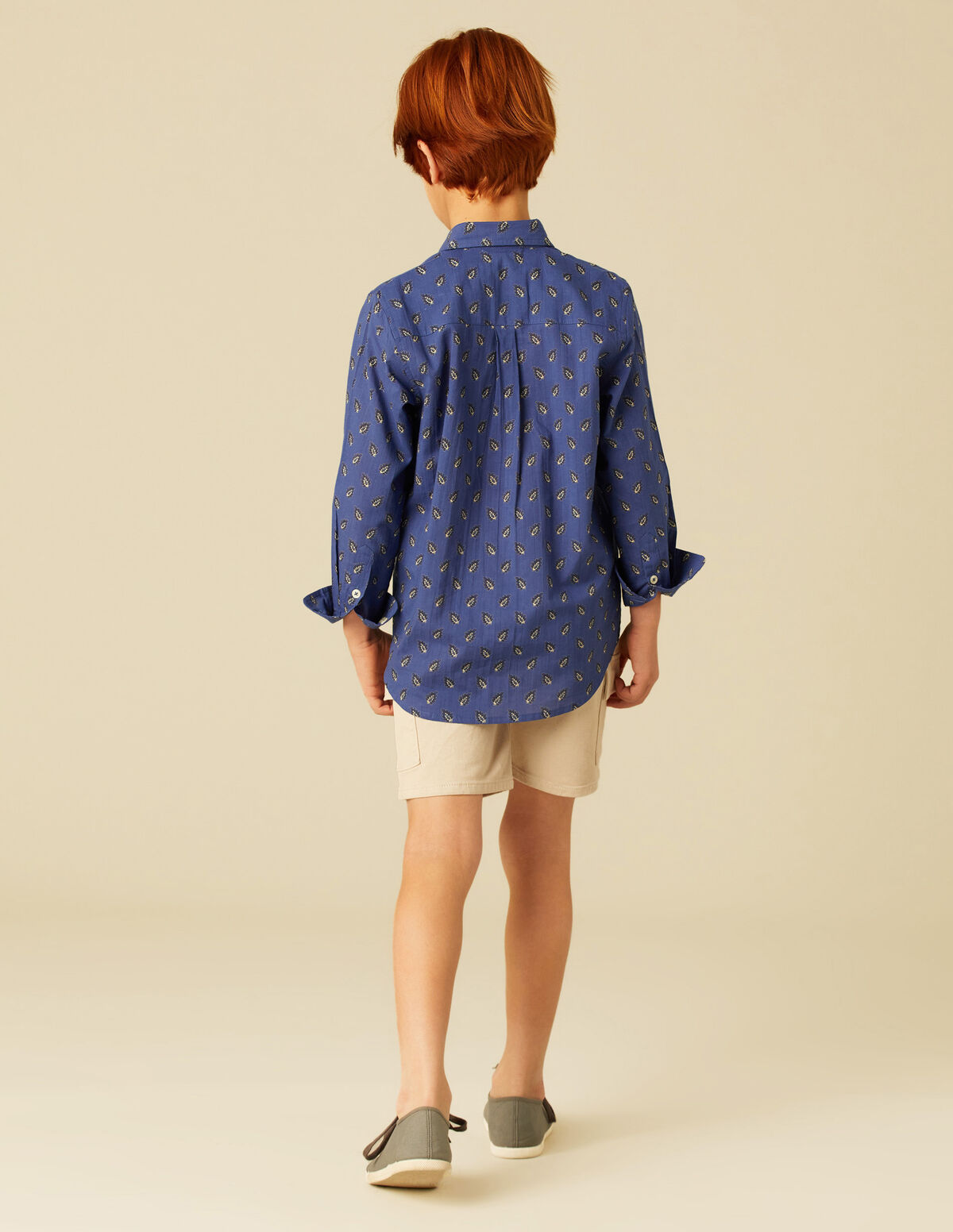CAMISA HOJAS AZUL