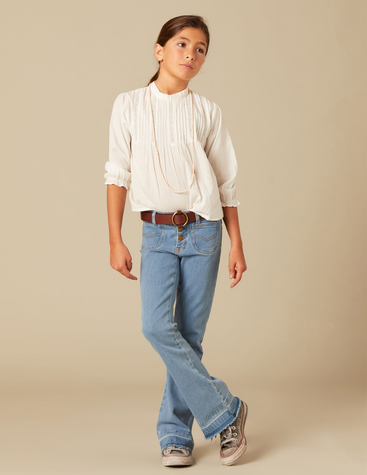 PANTALÓN CAMPANA VAQUERO AZUL