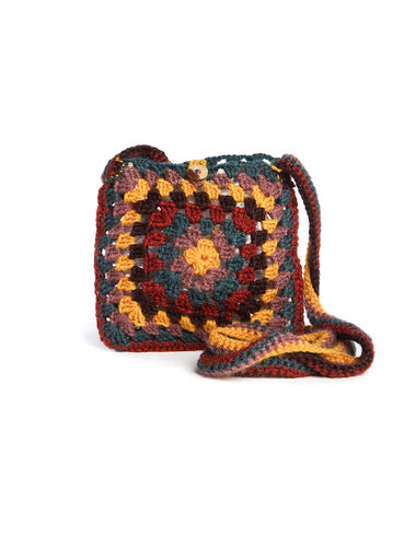Ginger multicolour knit crossbody bag - View all > - Nícoli