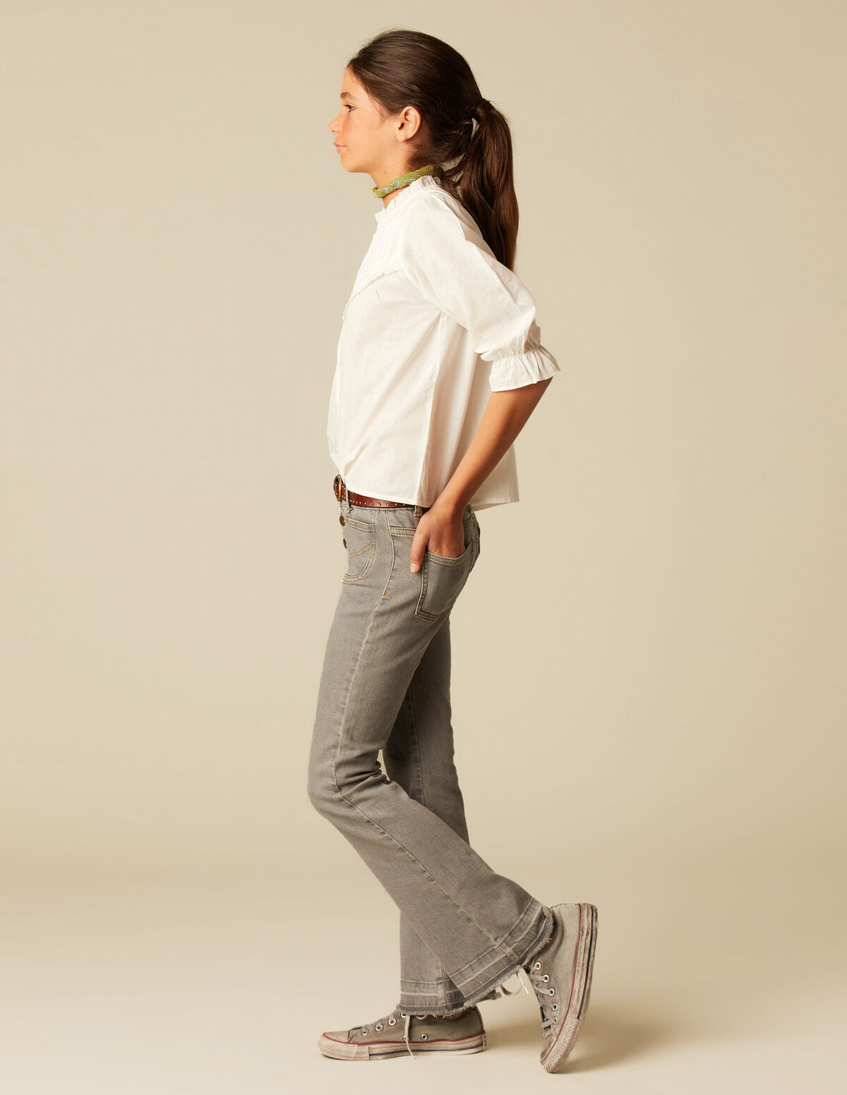 CAMISA ROMANTICA BLANCA