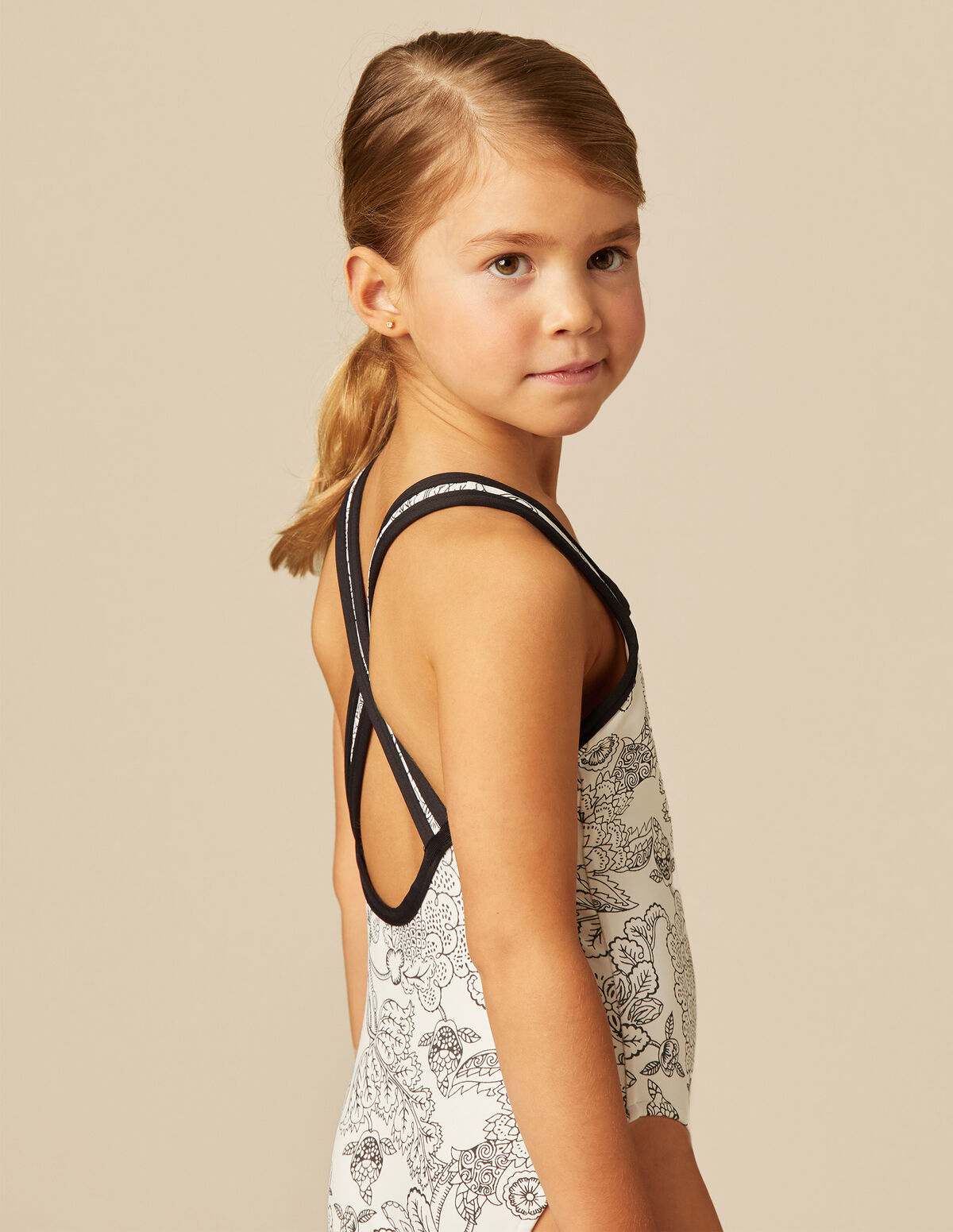 MAILLOT DE BAIN FLEUR ANTHRACITE