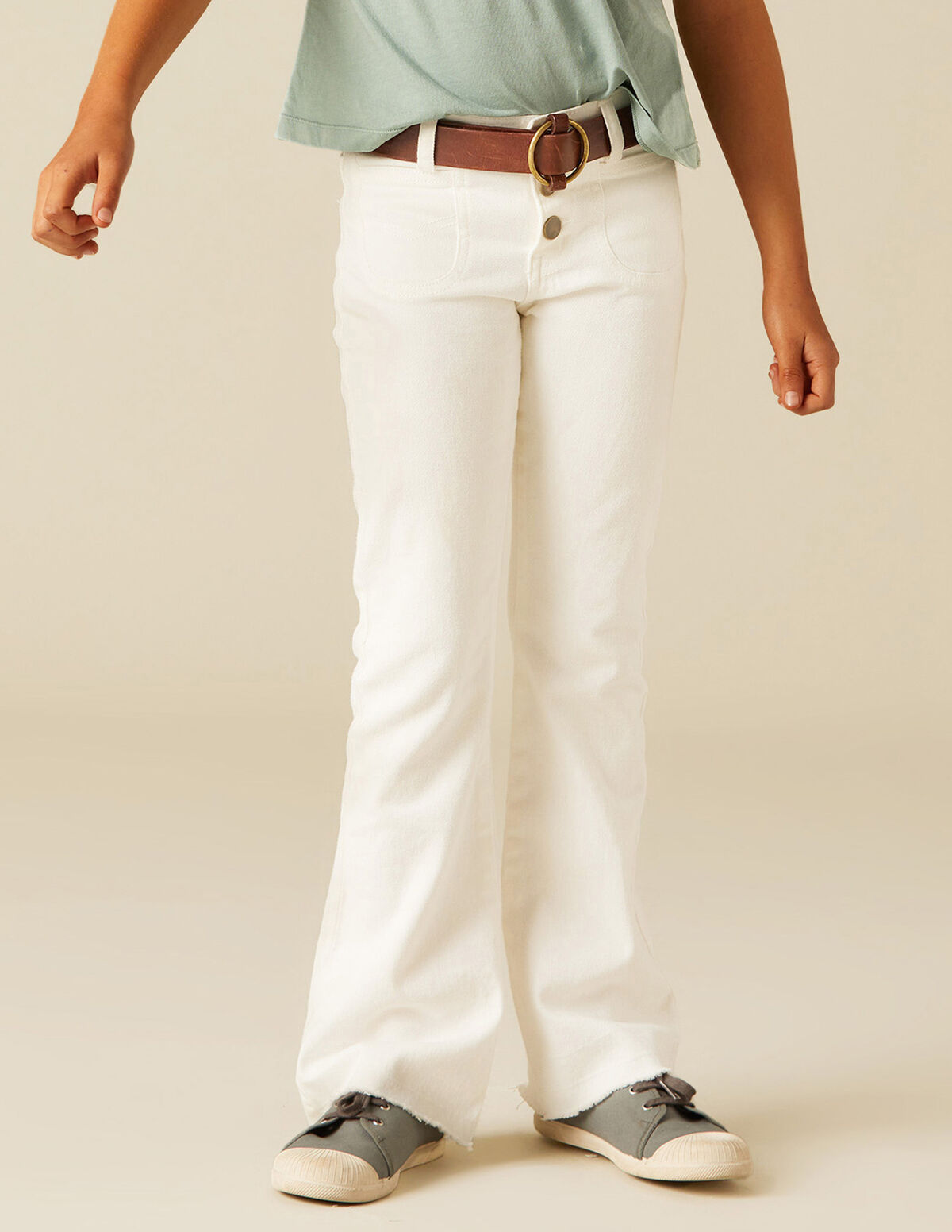 Pantalón campana vaquero azul