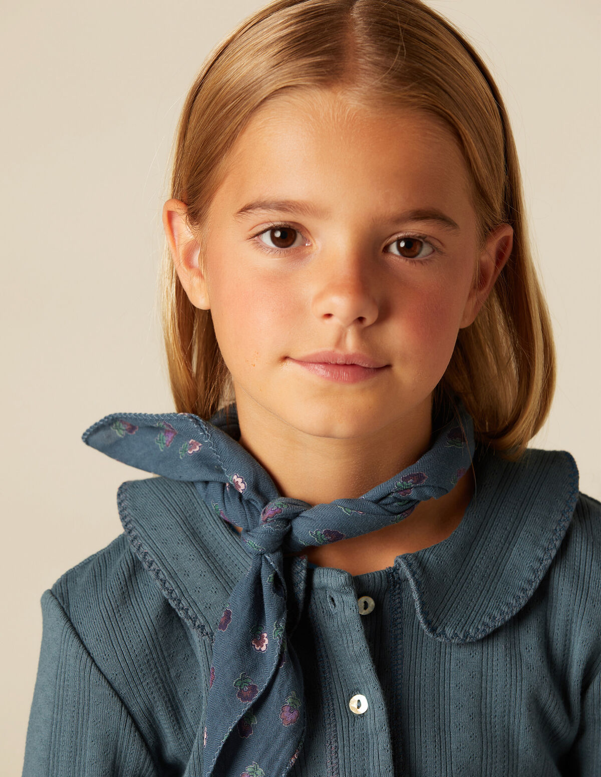 BLUEBERRY POINTELLE T-SHIRT