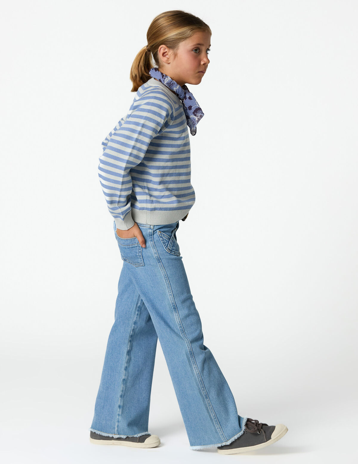 BLUE CROSS-POCKET TROUSERS