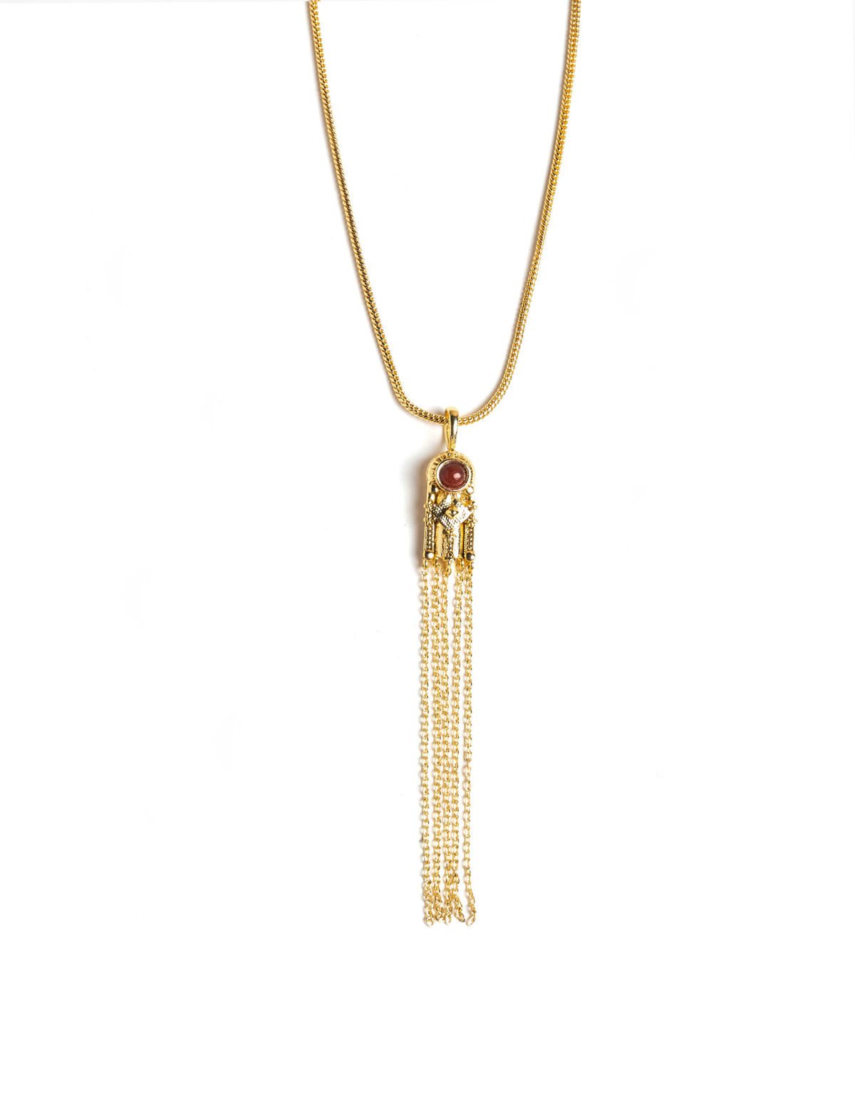 MAROON CHAIN NECKLACE