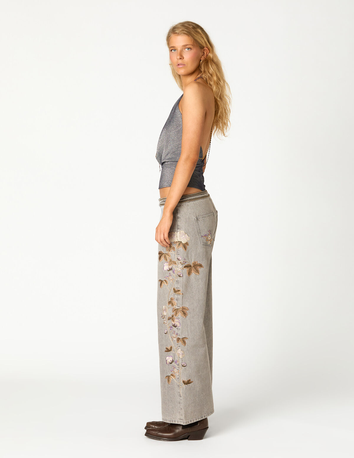 TOP HALTER CORRENTE NAVY
