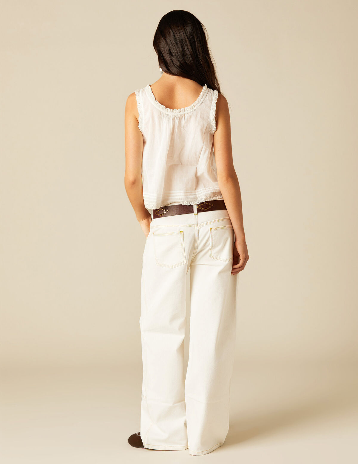 HEXAGONAL STUDS TROUSERS