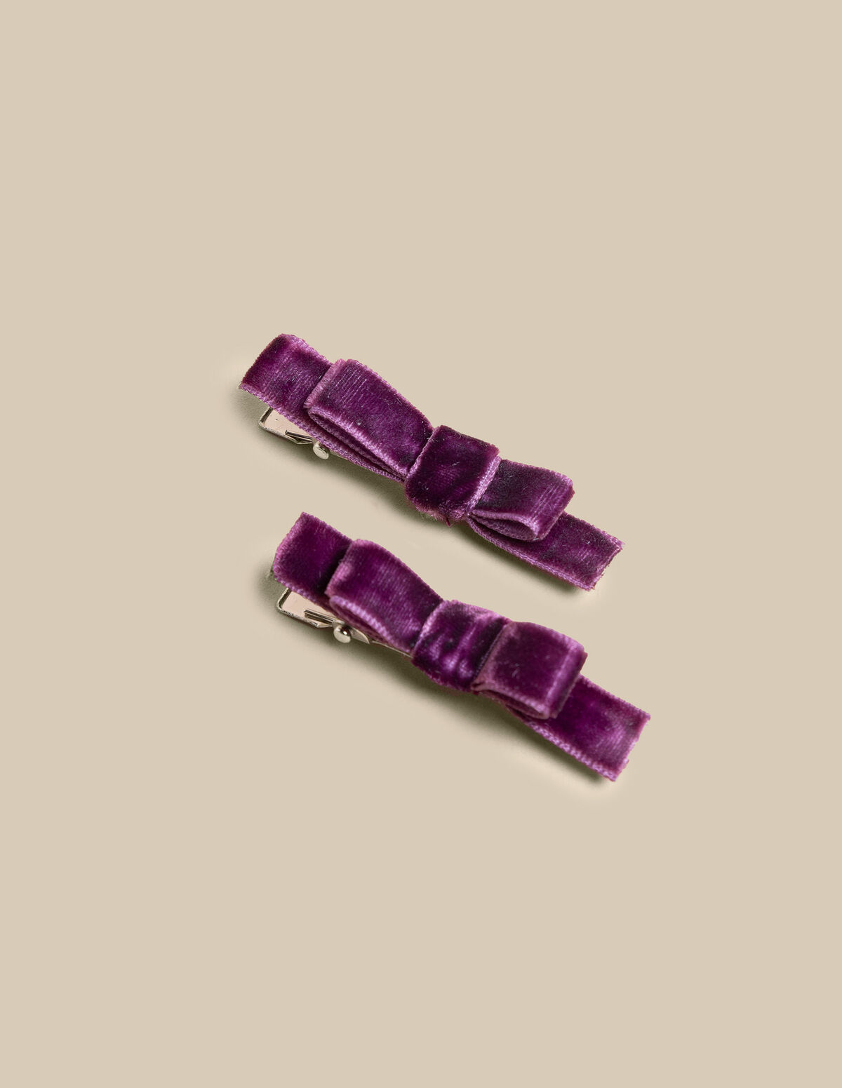 LOT DE NŒUDS VELOURS AMÉTHYSTE