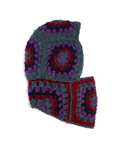 Multicolour berry knit balaclava - View all > - Nícoli