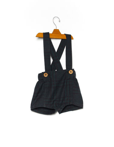 Checked dungaree baby bloomers - Rompers & Dungarees - Nícoli