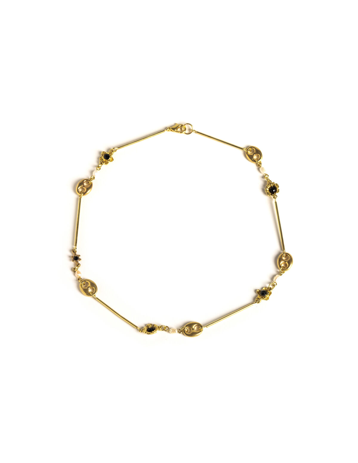 COLLIER CHAÎNE PERLE DORÉ