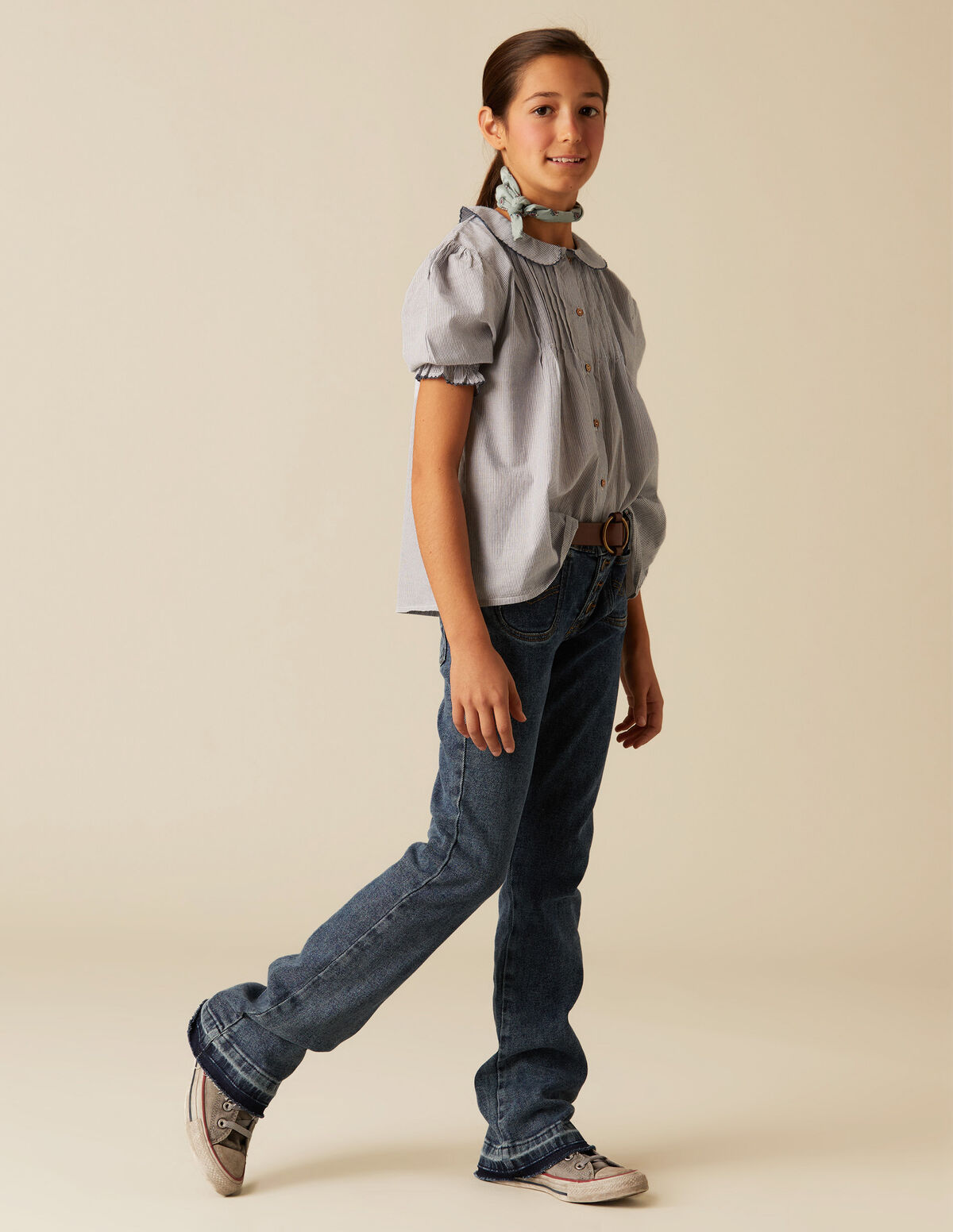 CAMISA MIL RAYAS AZUL