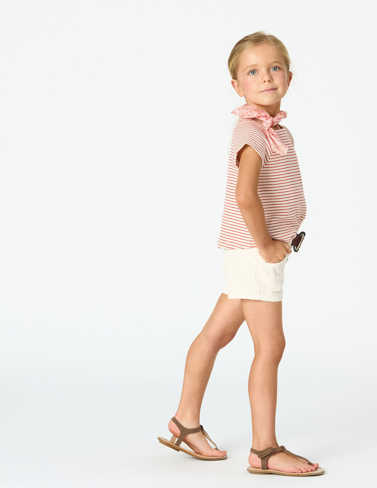 T-SHIRT RISCAS VERMELHAS 