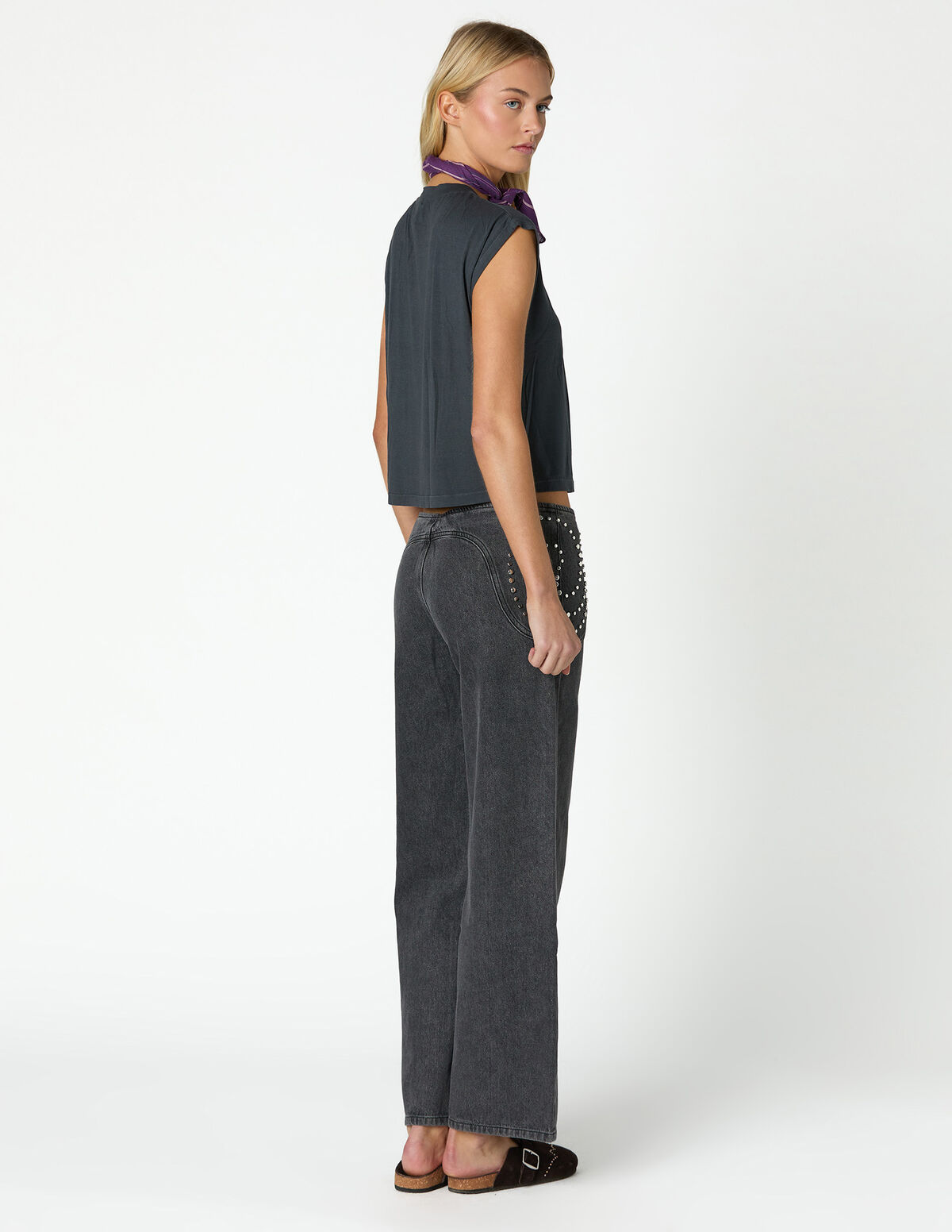 ANTHRACITE PAISLEY JEANS 