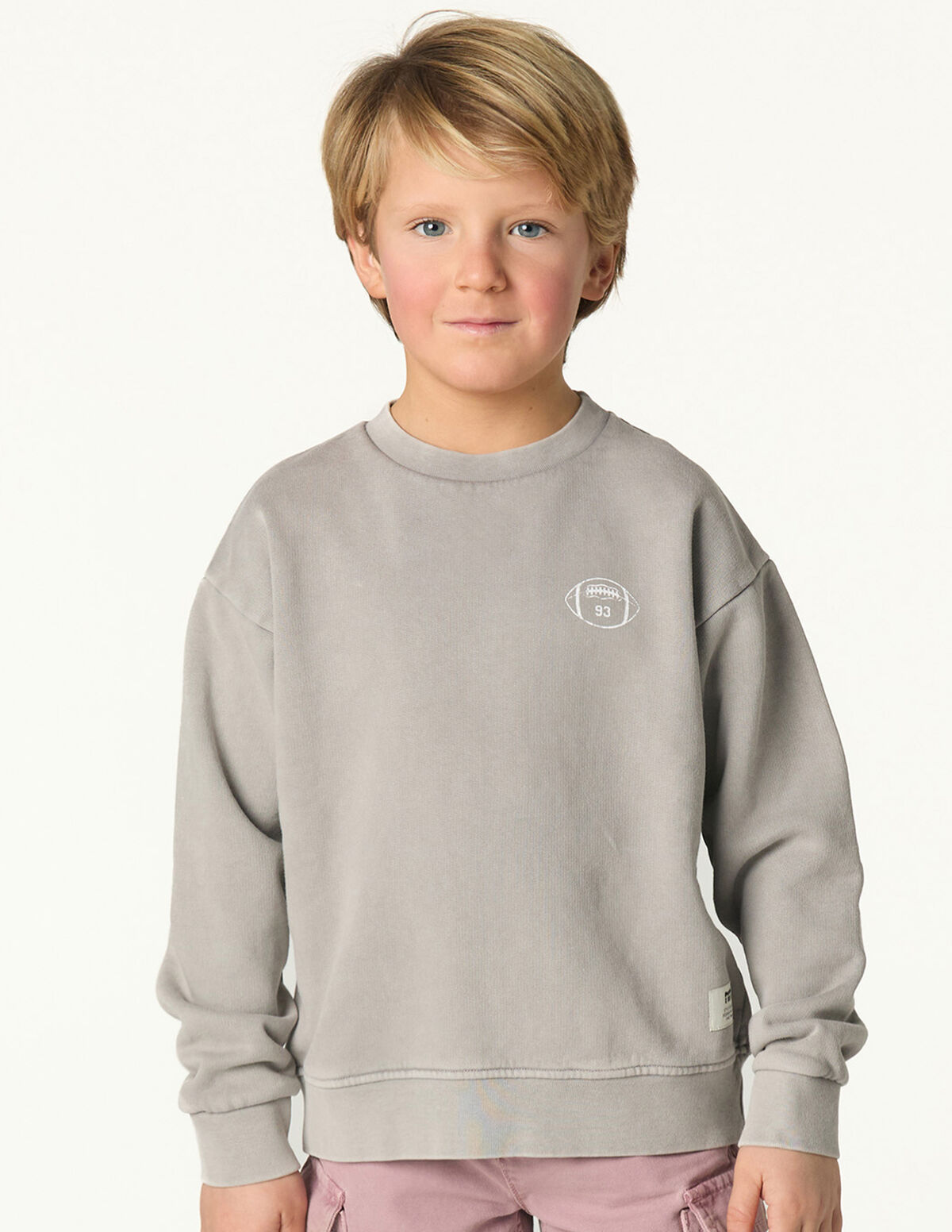 SWEATSHIRT CINZENTA RUGBY