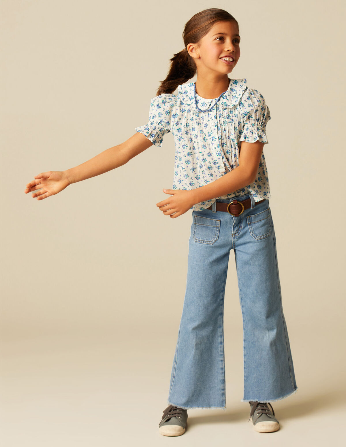 CAMISA FLORES AZUL