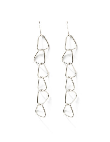 Small silver triangles earrings - View all > - Nícoli