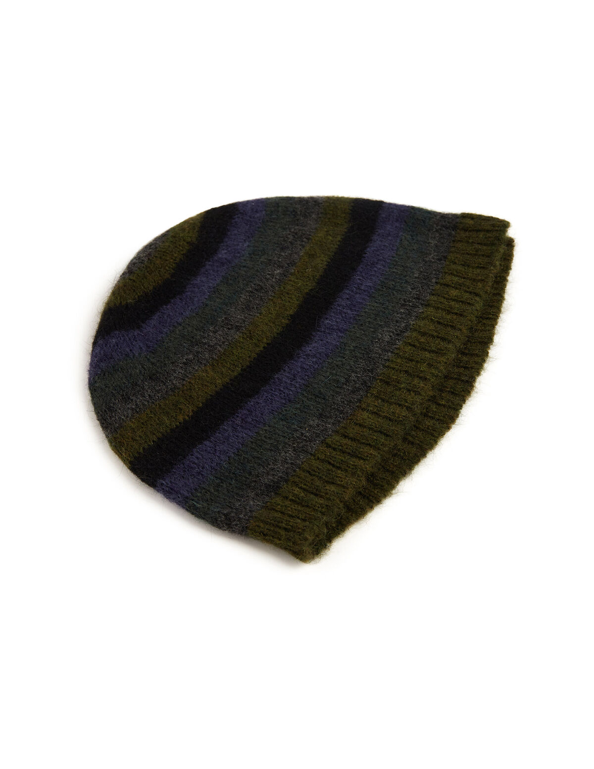 Gorro raya multicolor verde