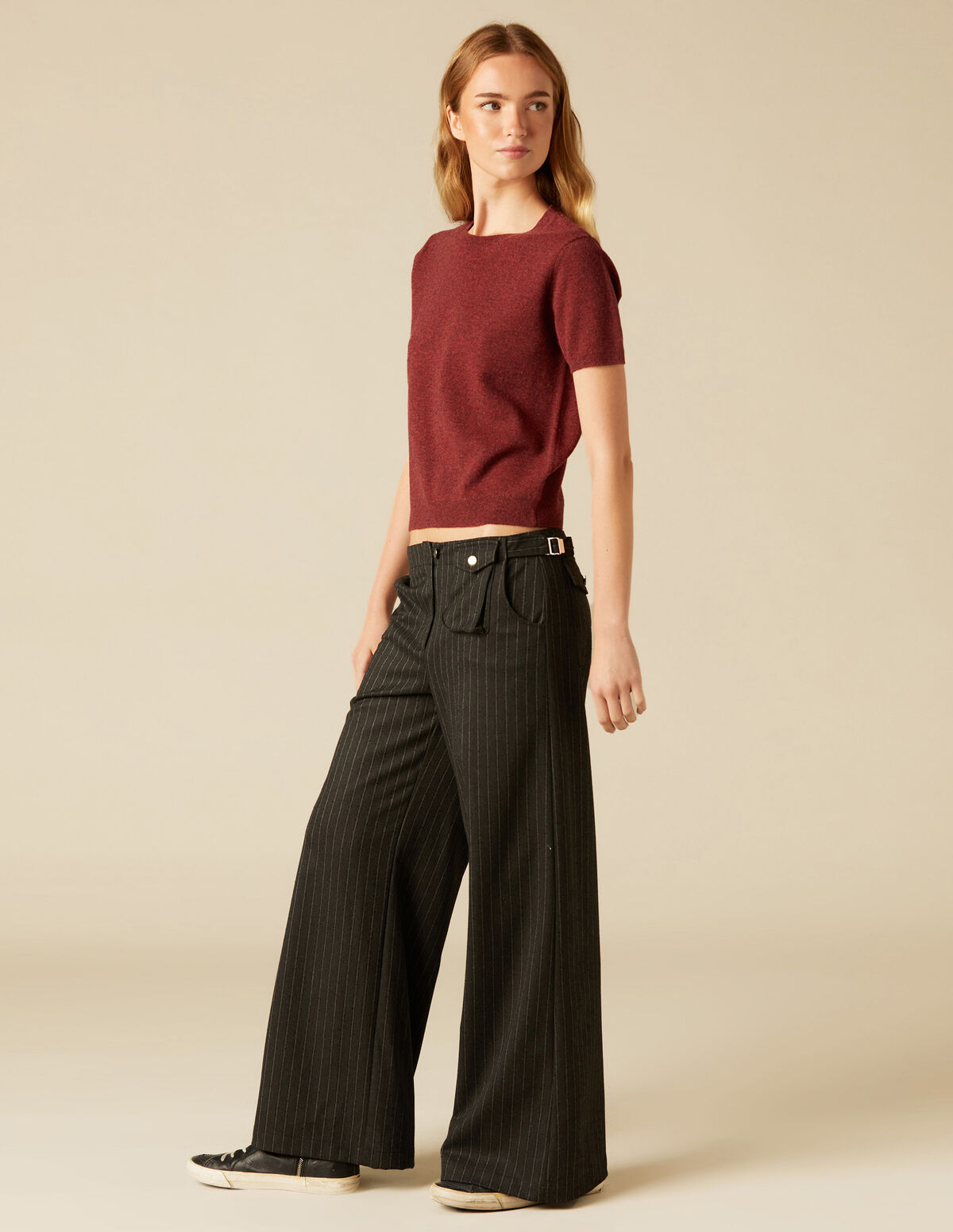 BLUE STRIPED TROUSERS 