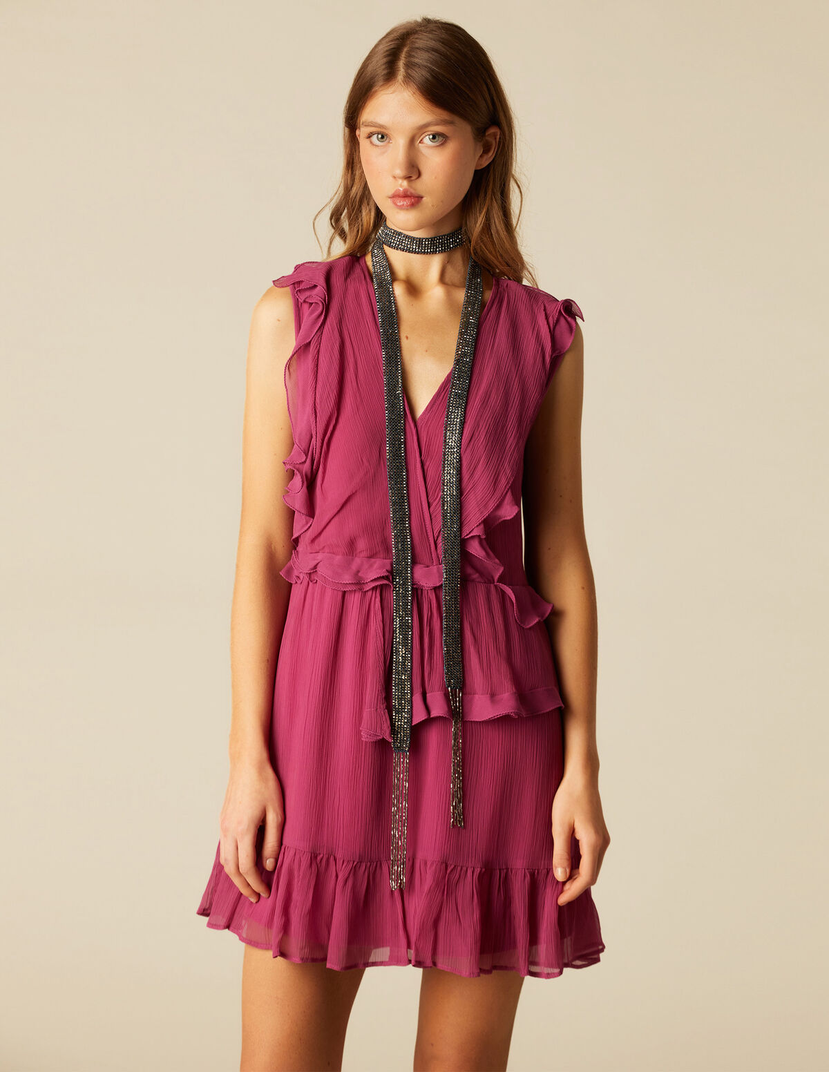 VESTIDO CAPAS AZUL