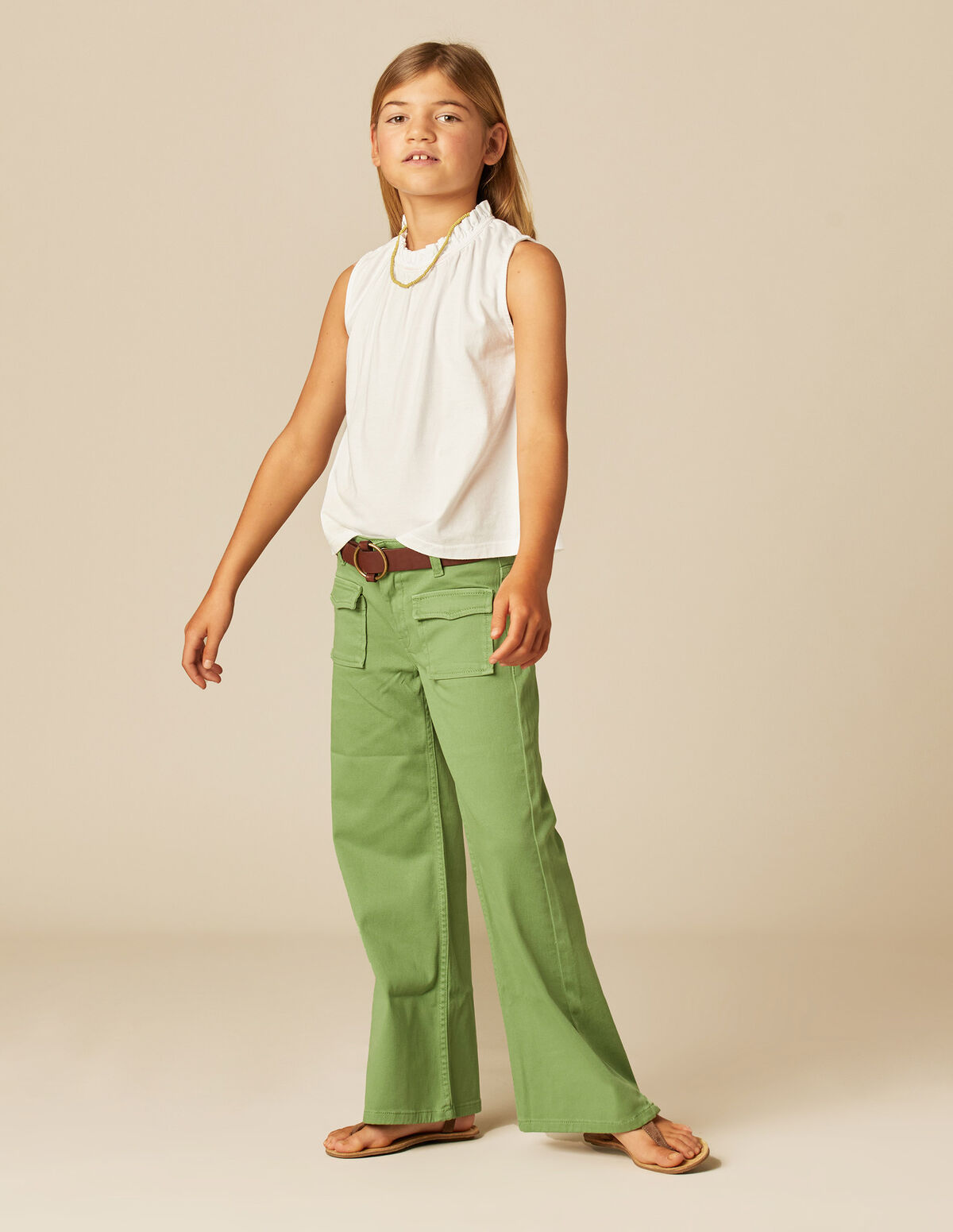 GREEN TROUSER WITH POCKETS