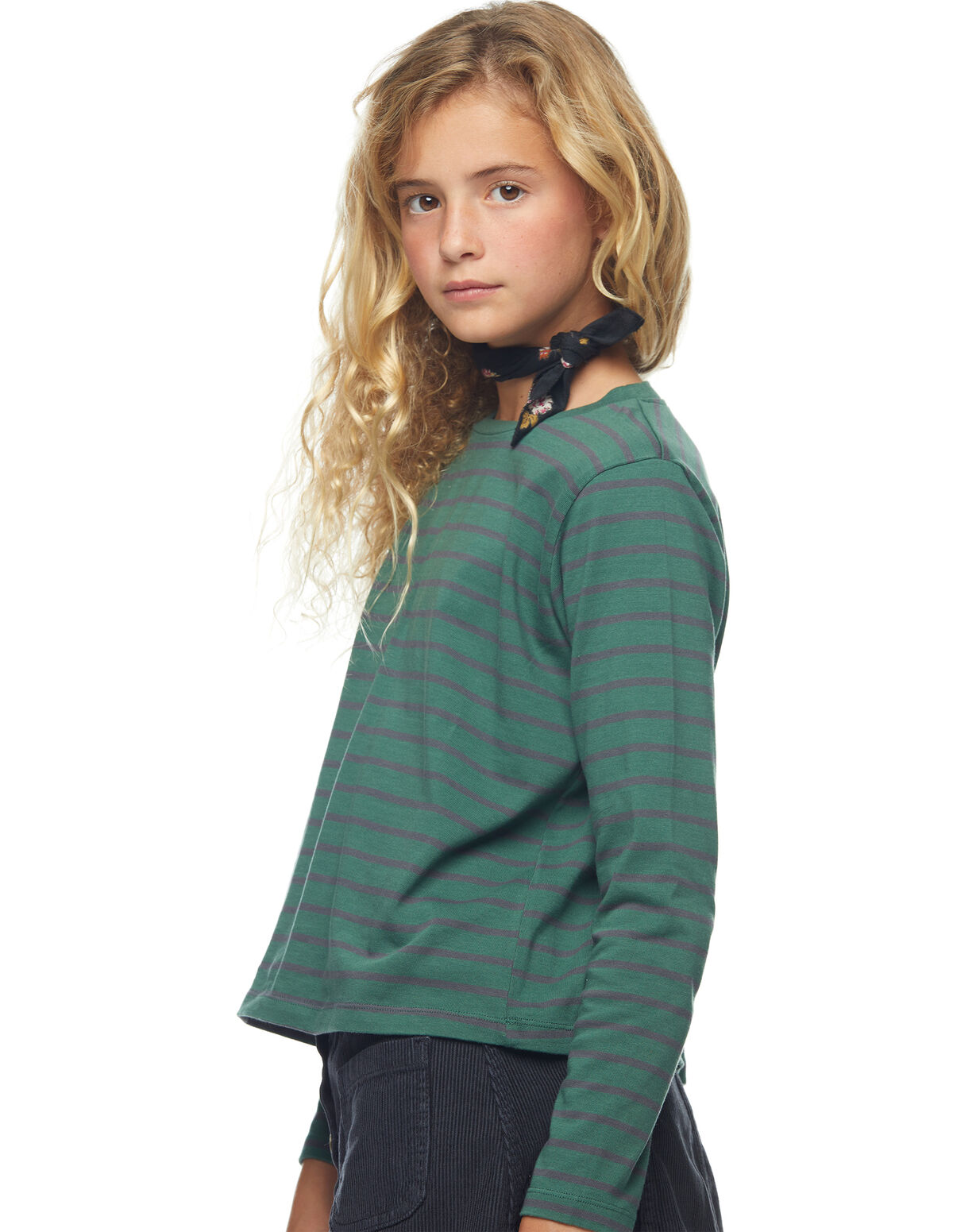 BLUE STRIPED T-SHIRT