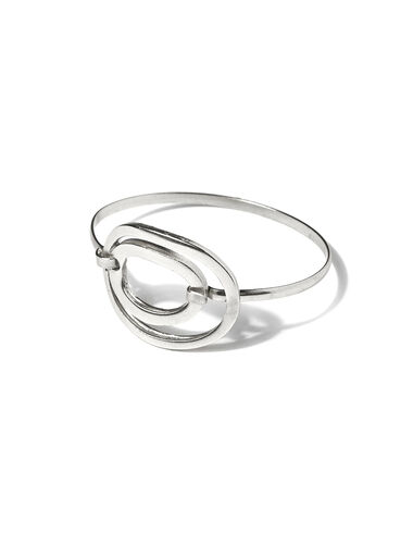 Silver double oval bracelet - View all > - Nícoli