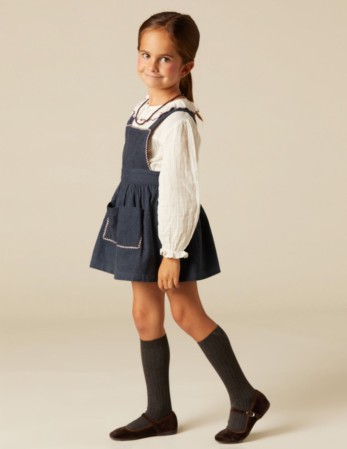 MOOR CORDUROY PINAFORE DRESS