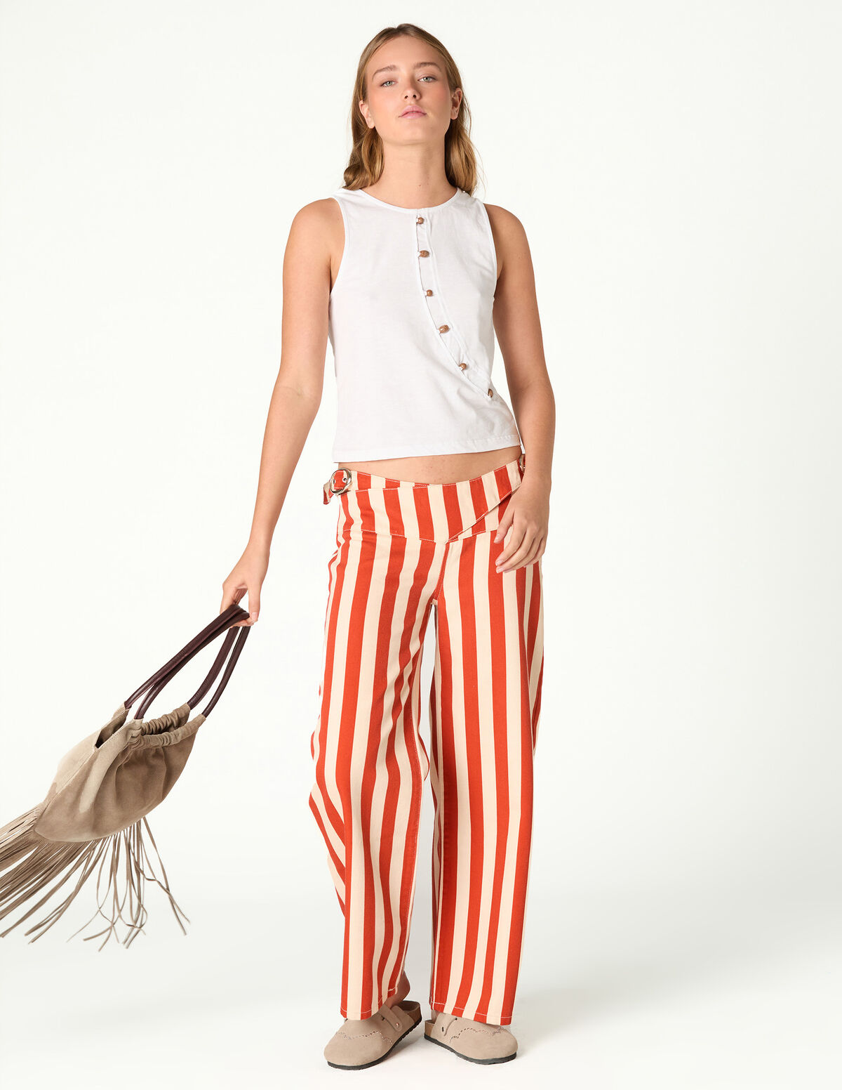 BLUE STRIPED TROUSERS