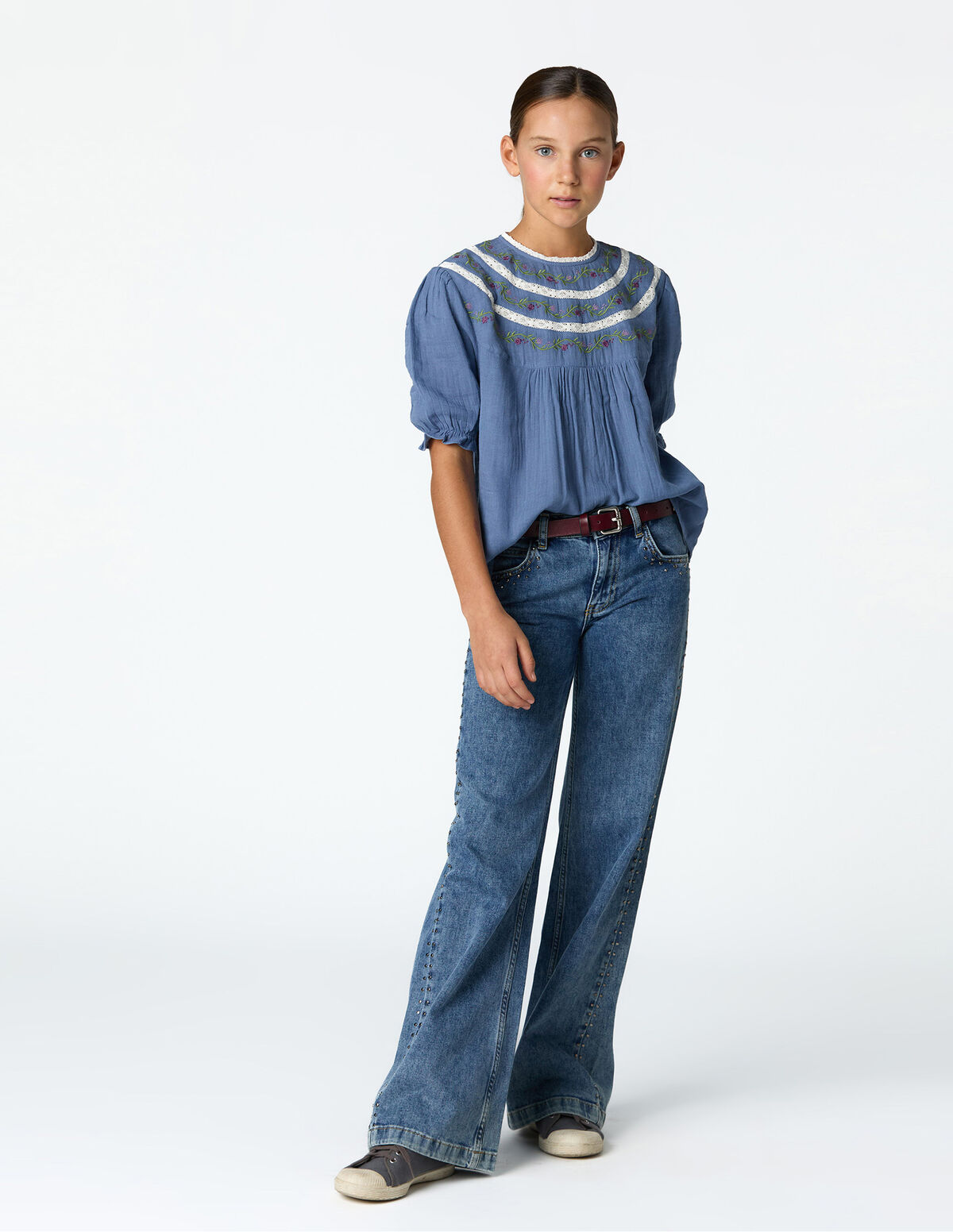 DENIM TACHAS MINI