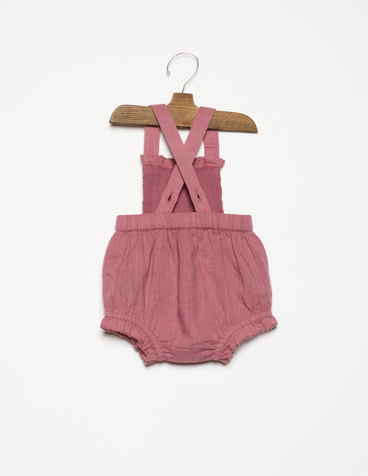 BLUSH SMOCKED PLAYSUIT