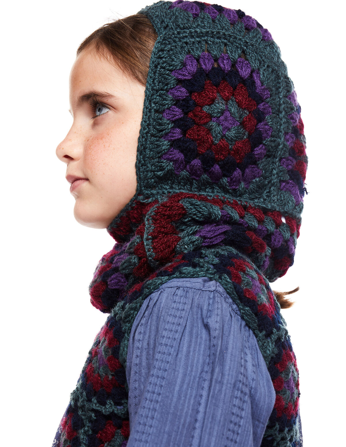 Balaclava punto multicolor mora