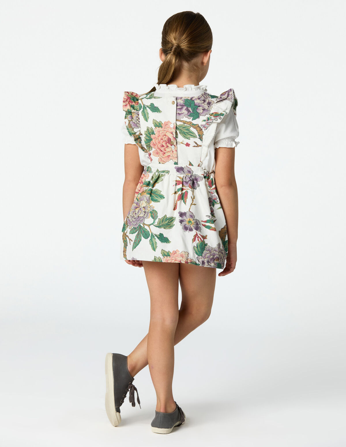 BOTANIC PRINT PINAFORE DRESS