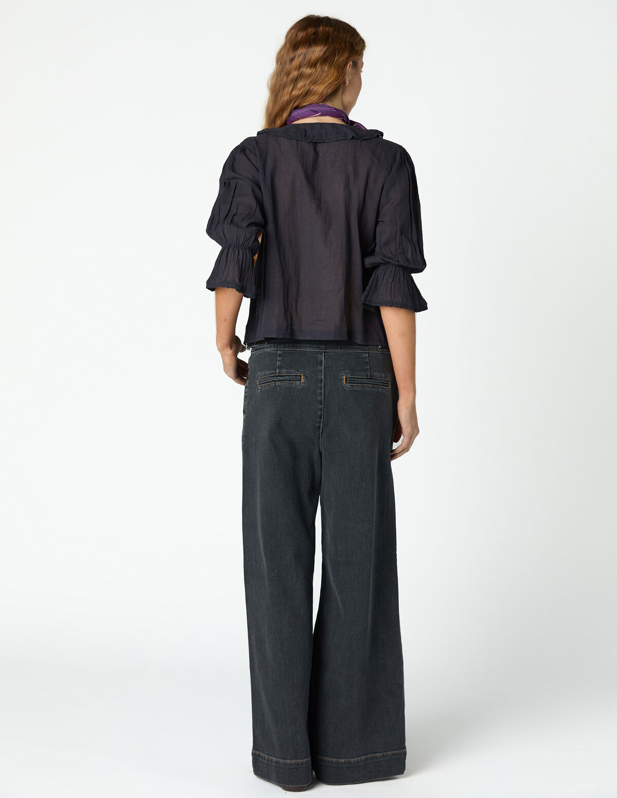 CAMISA FOLHO TUCKS ANTRACITE