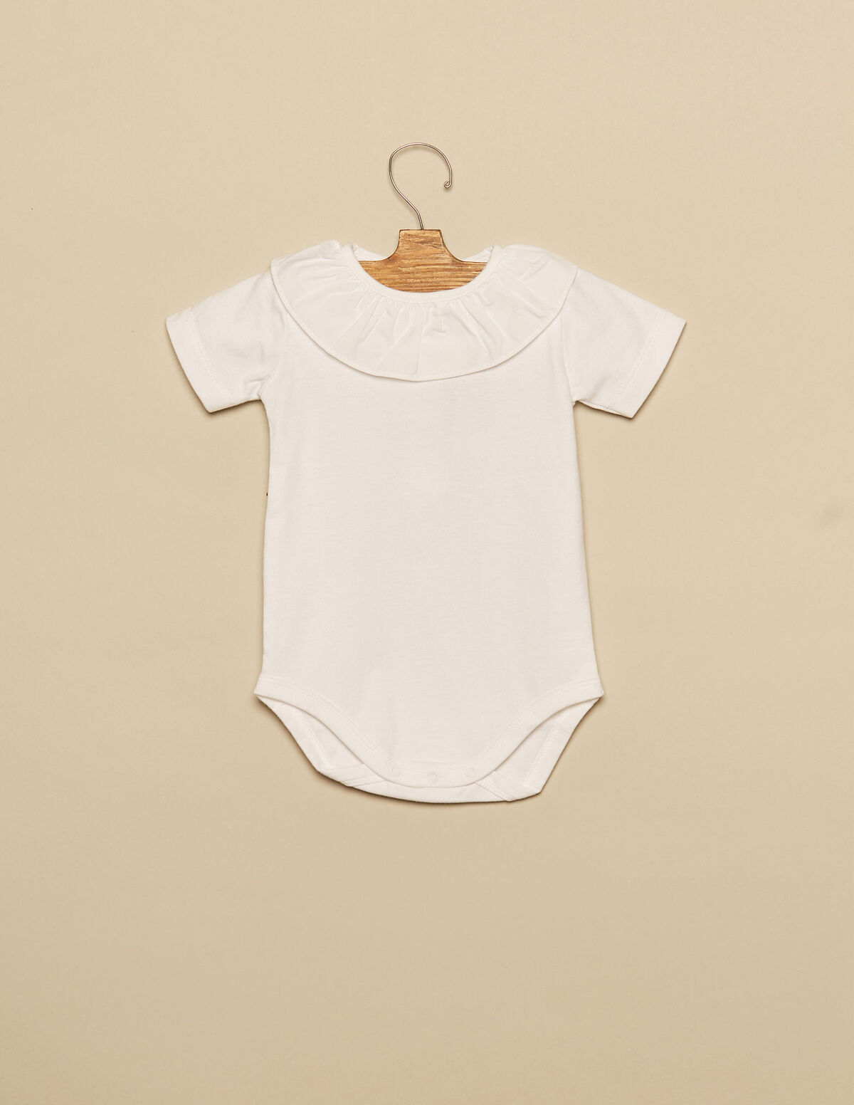 Body col volant blanc