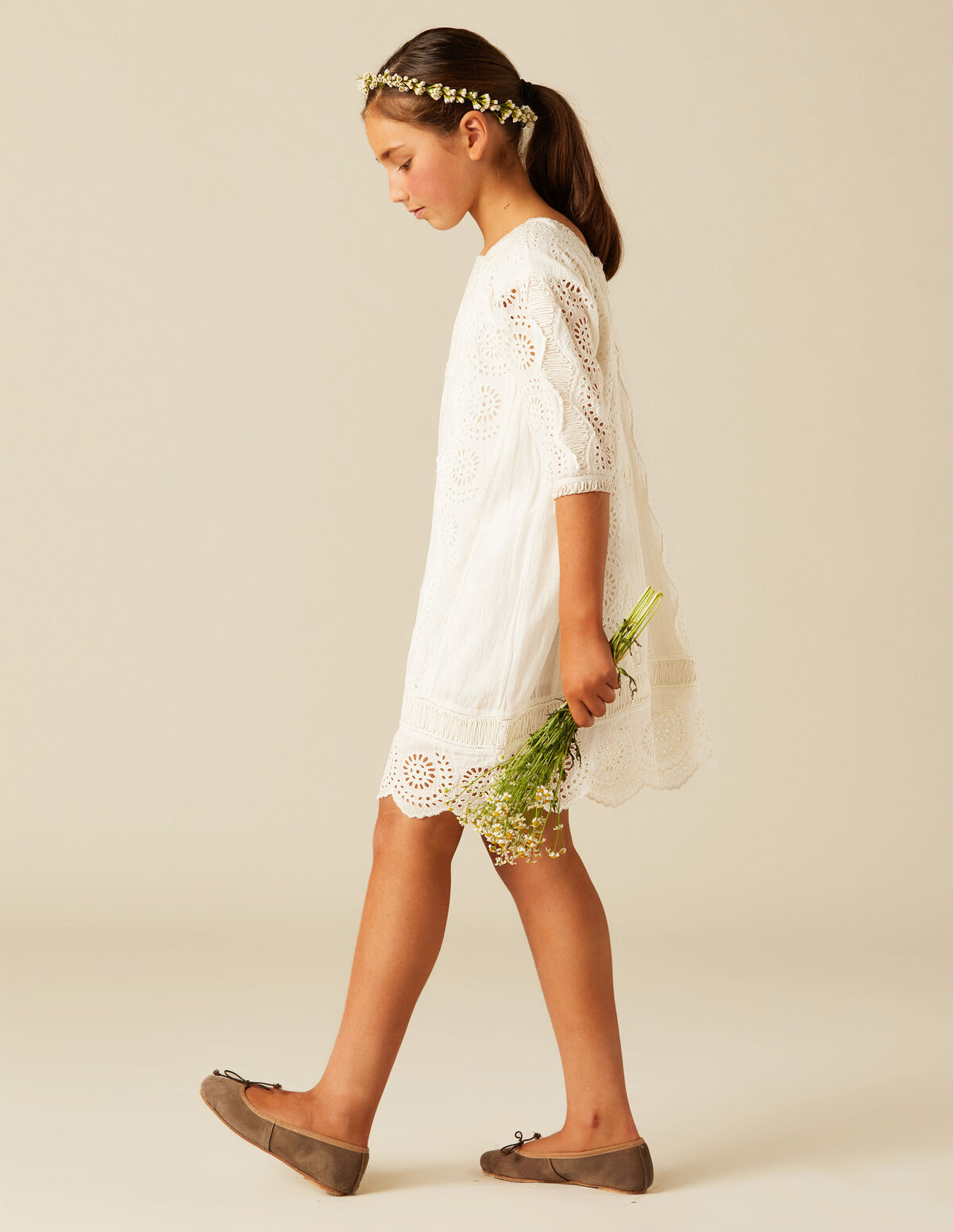 ROBE DE COMMUNION DENTELLE