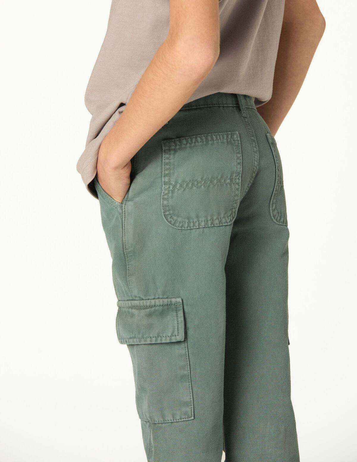 HUNTING GREEN CARGO TROUSERS