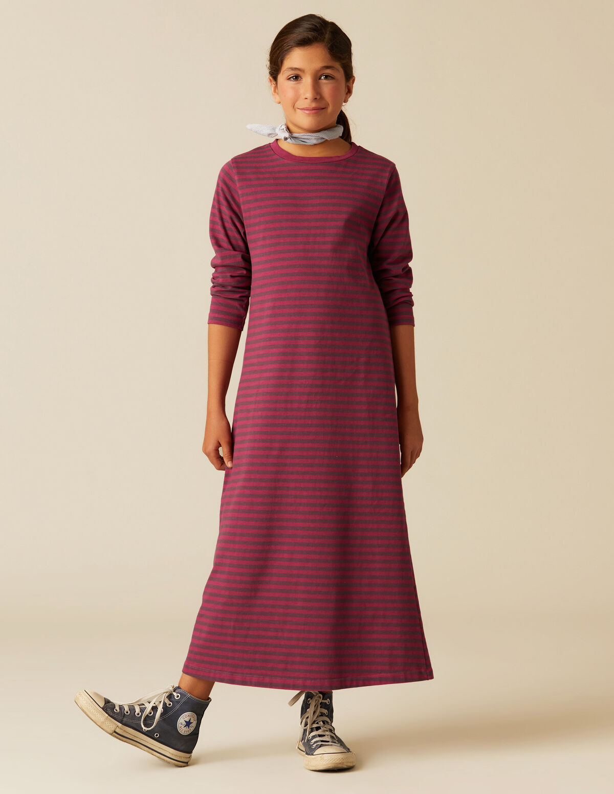 VESTIDO RAYAS AZUL