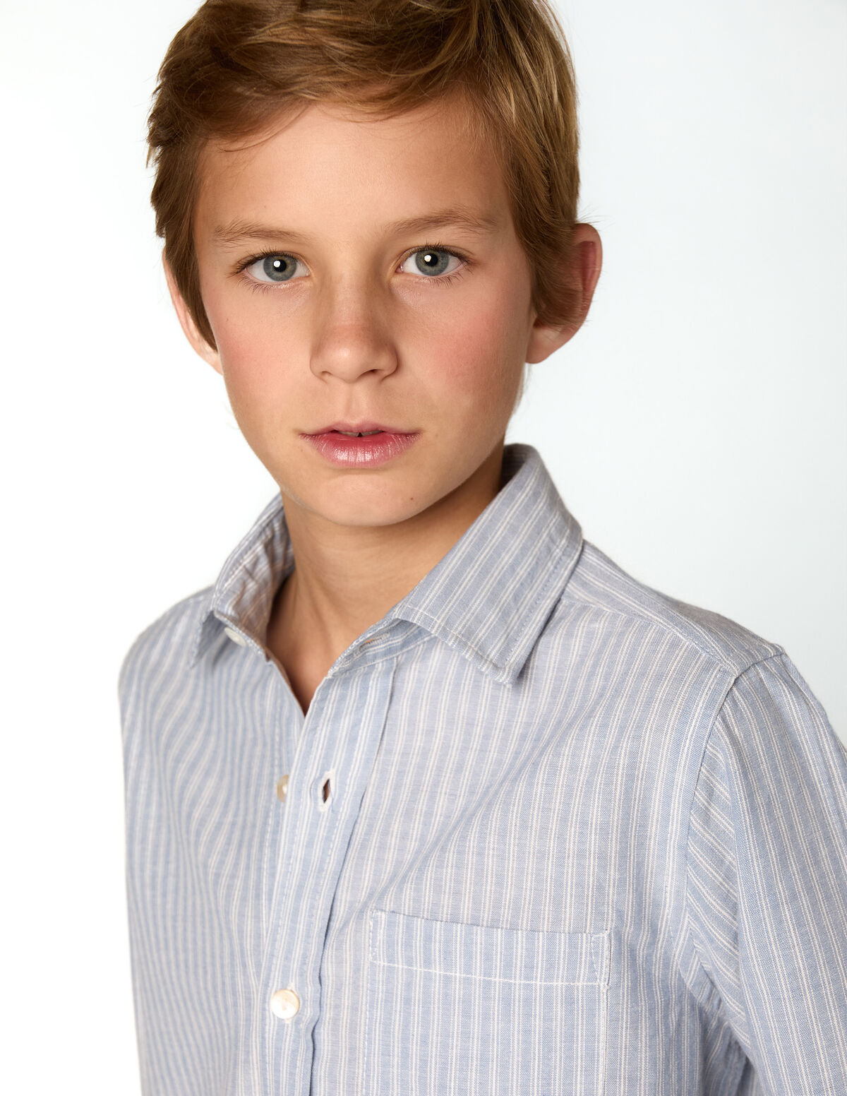 ANILINE BLUE STRIPED SHIRT