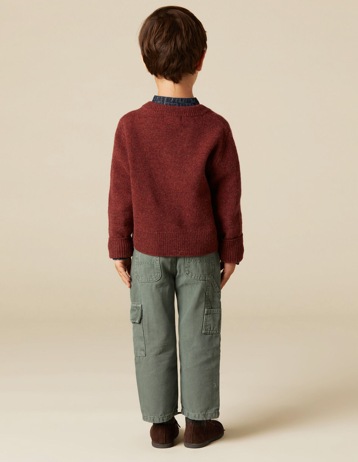RUSSET V-NECK JUMPER