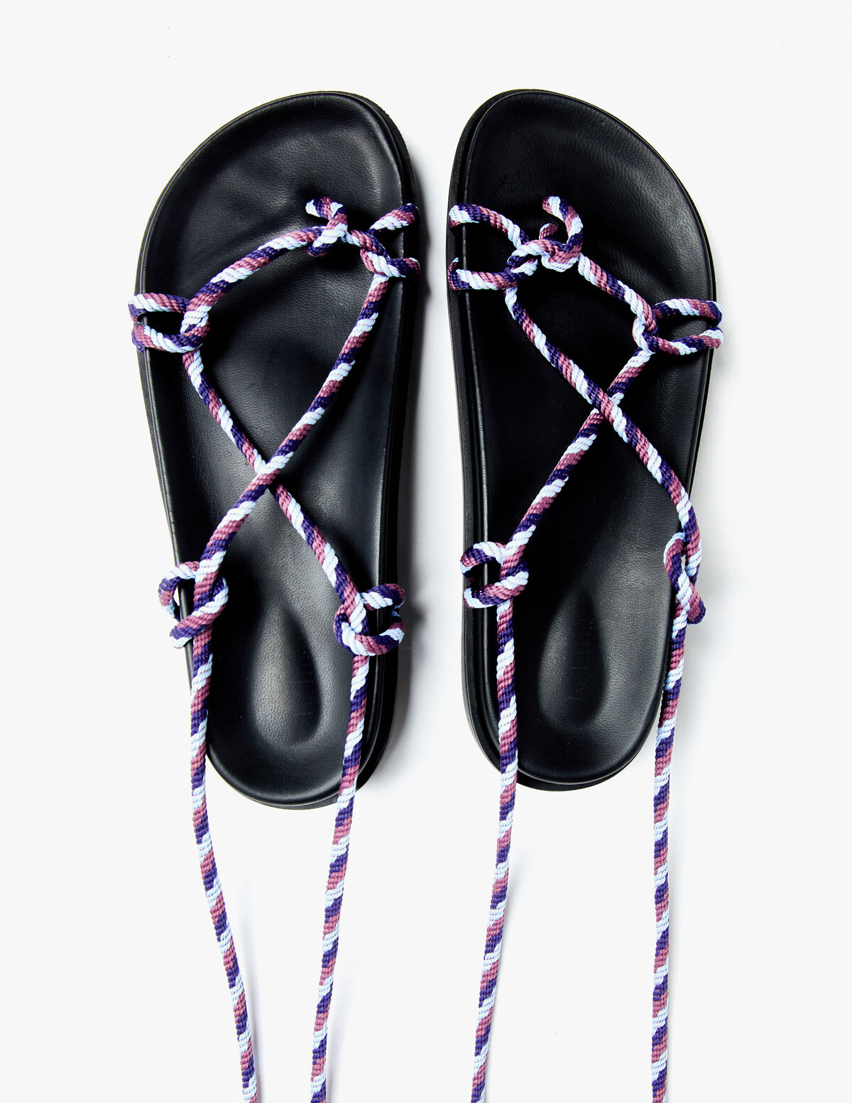 Multicolour cord sandal