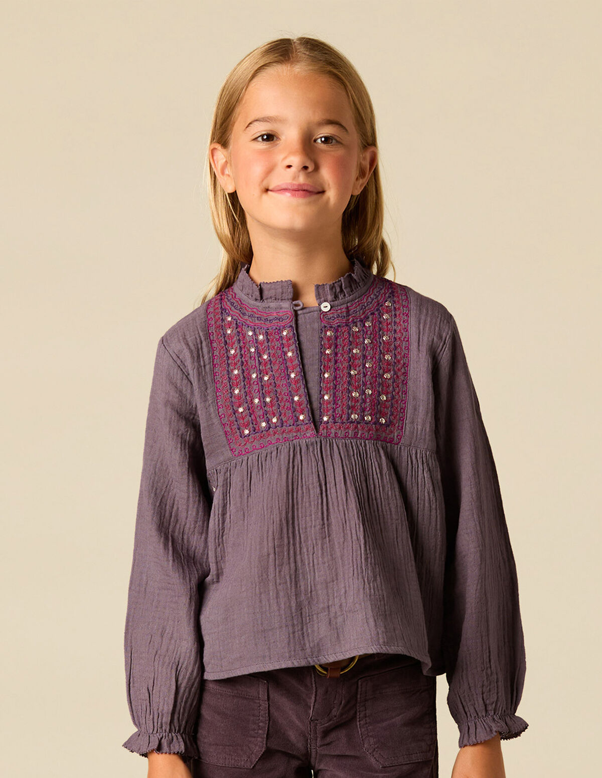 MULTICOLOUR EMBROIDERED SHIRT