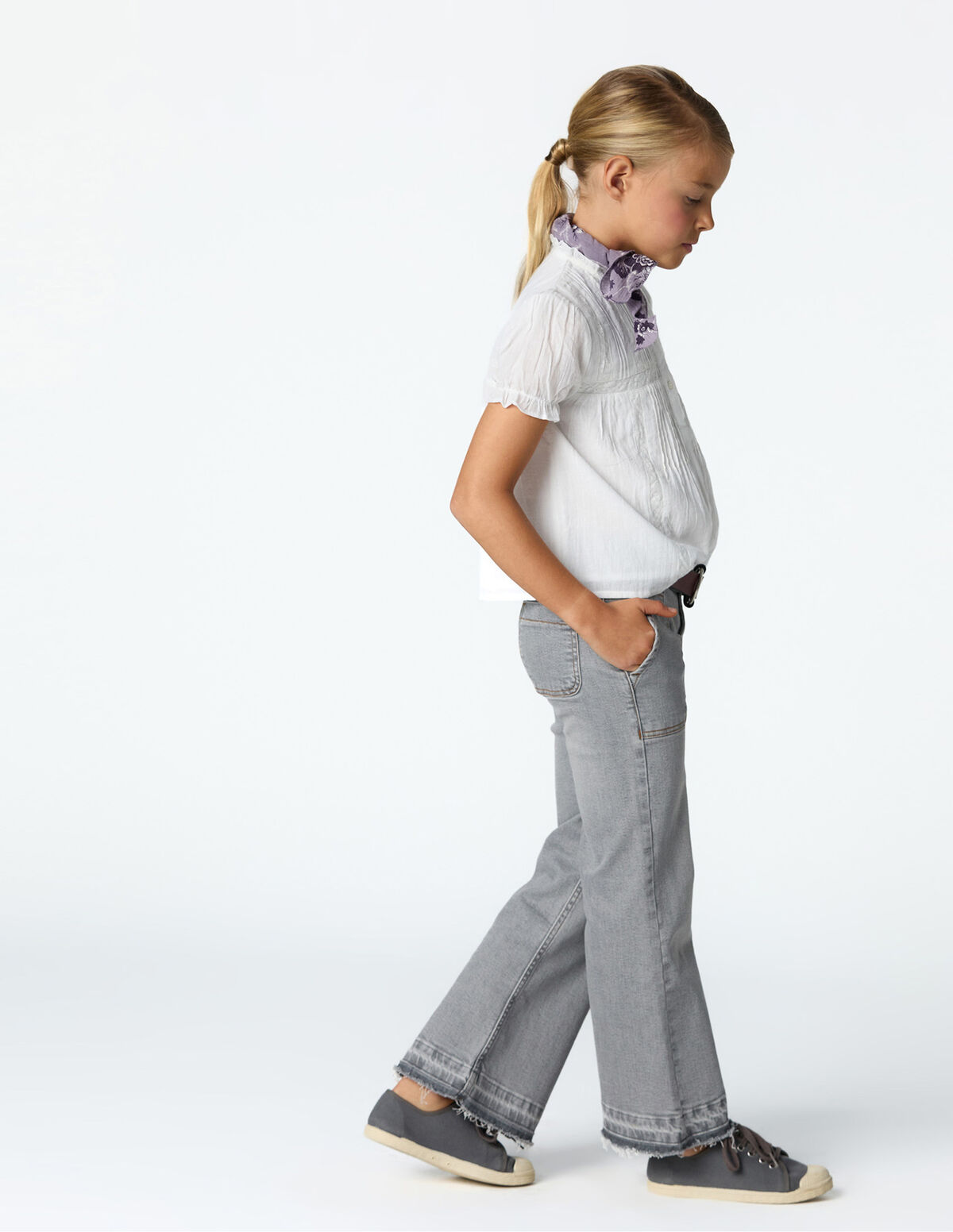 Pantal&oacute;n wide leg vaquero azul
