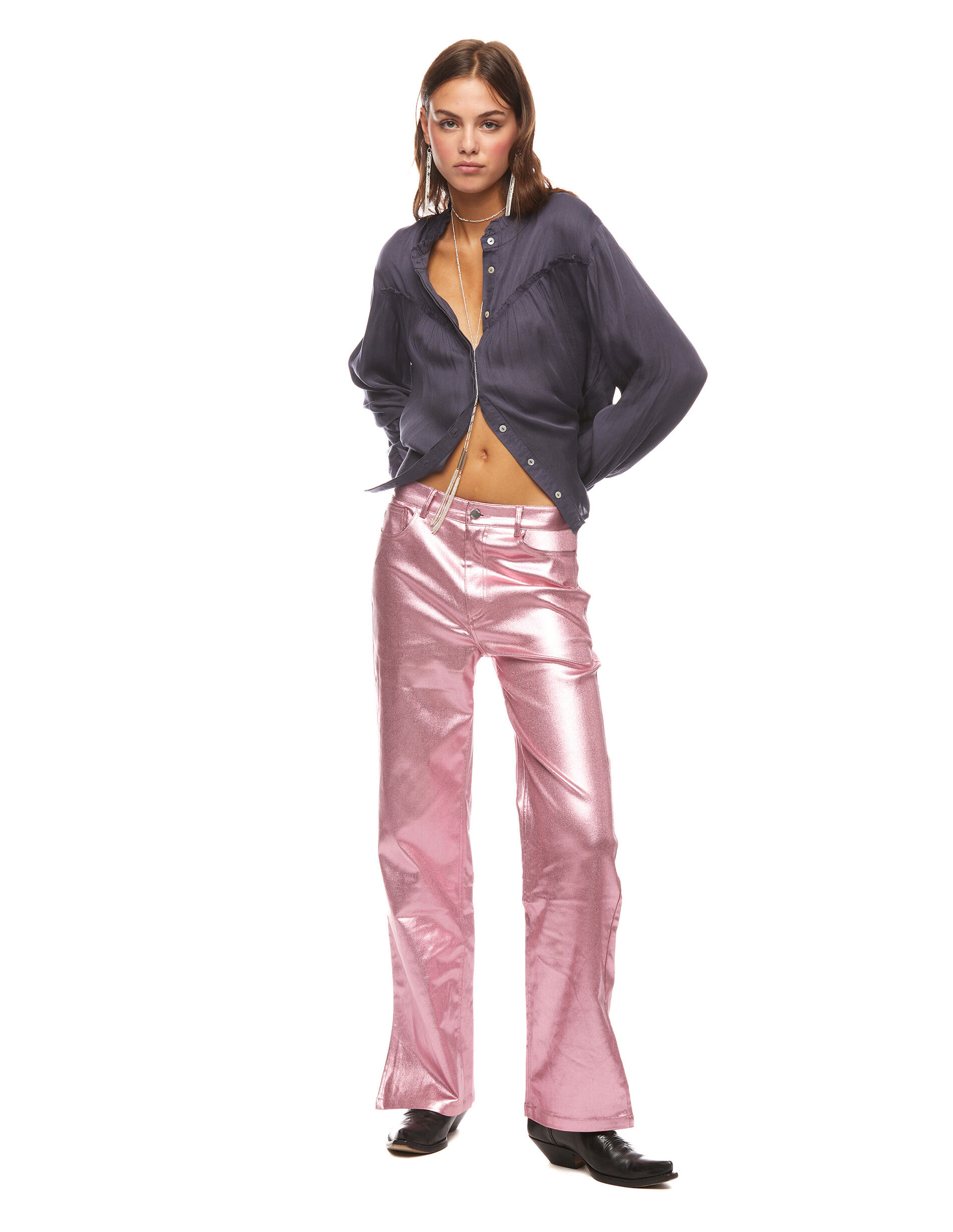 Nicoli pantalones campana clearance
