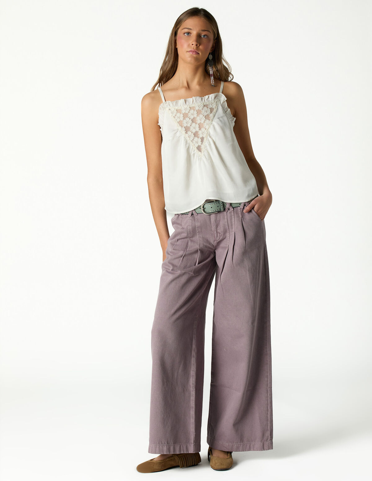 DRIZZLE PLEATED TROUSERS
